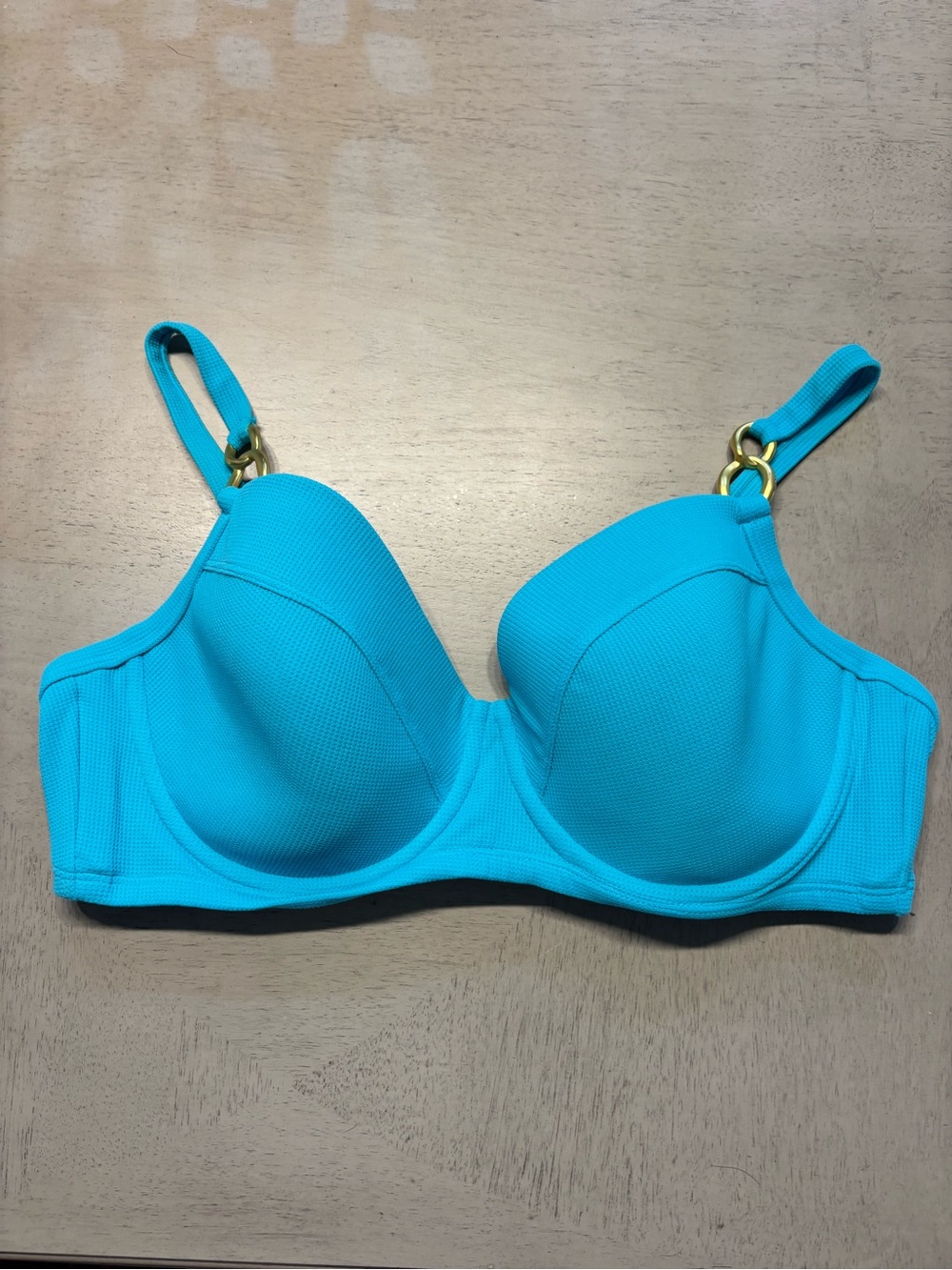 Bleu Rod Beattie Bright Turquoise Underwire Bikini Top